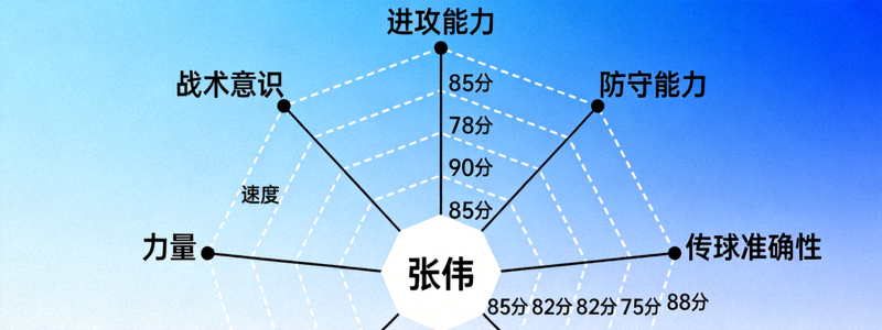 选手个人能力雷达图展示各项技术指标评估结果